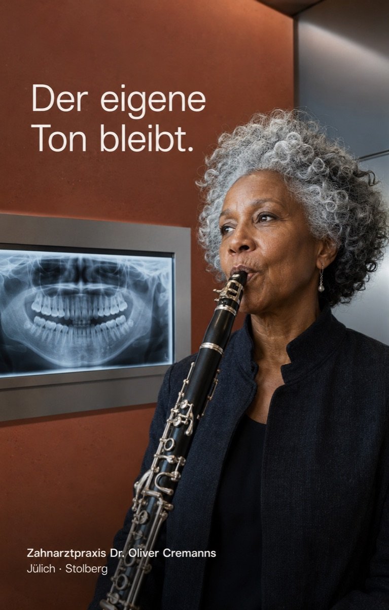 Kampagne Dr. Oliver Cremanns: „Der eigene Ton bleibt.“